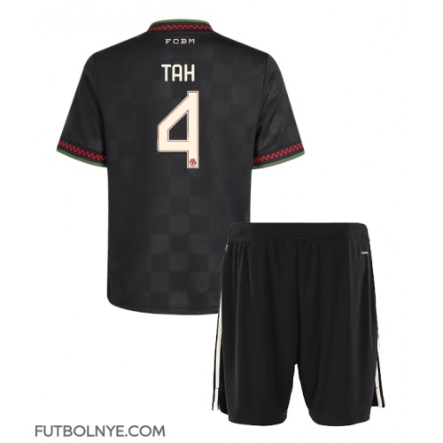 Camiseta Bayern Munich Jonathan Tah #4 Tercera Equipación para niños 2025-26 manga corta (+ pantalones cortos)